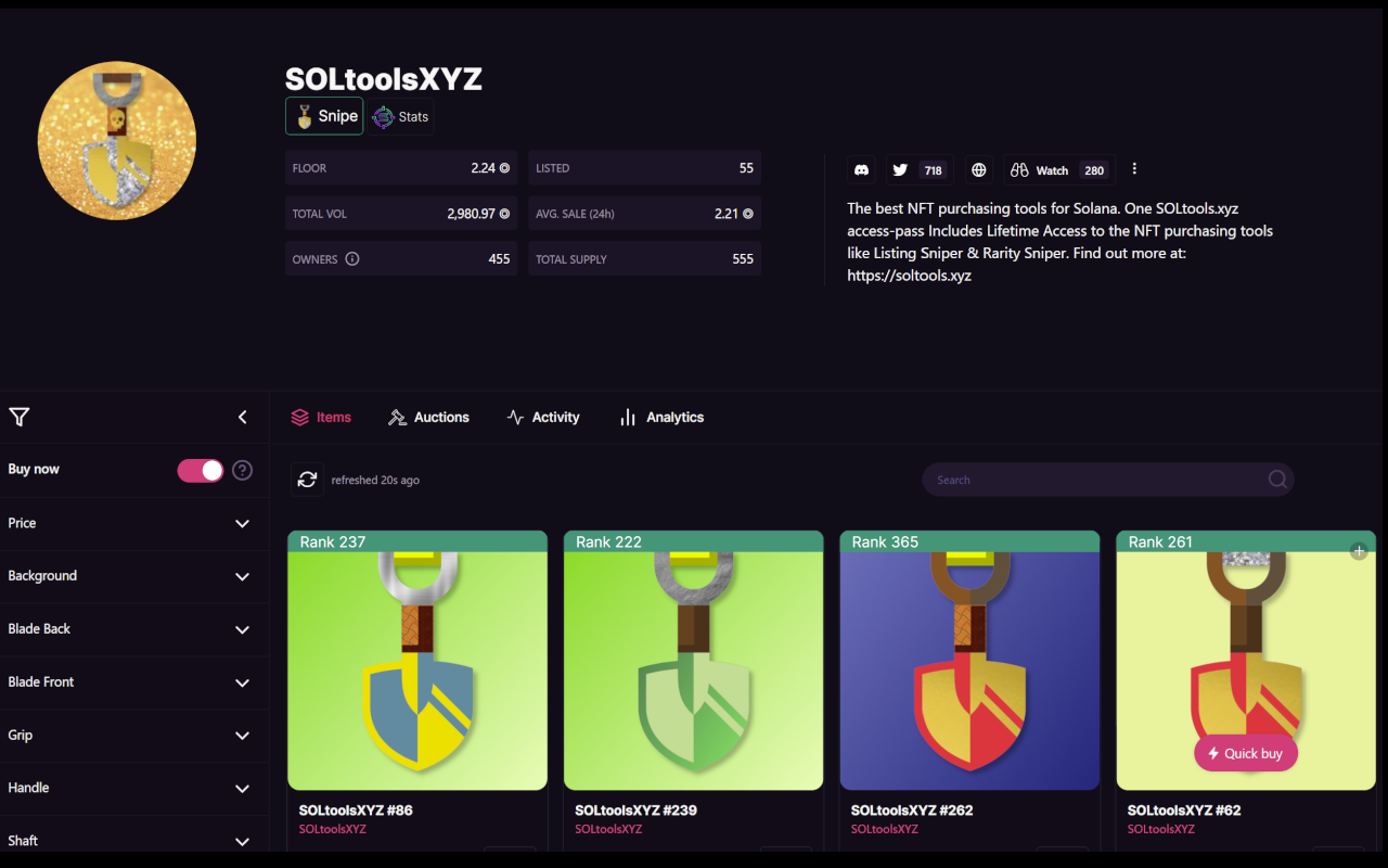 Soltools.xyz Listing Sniper